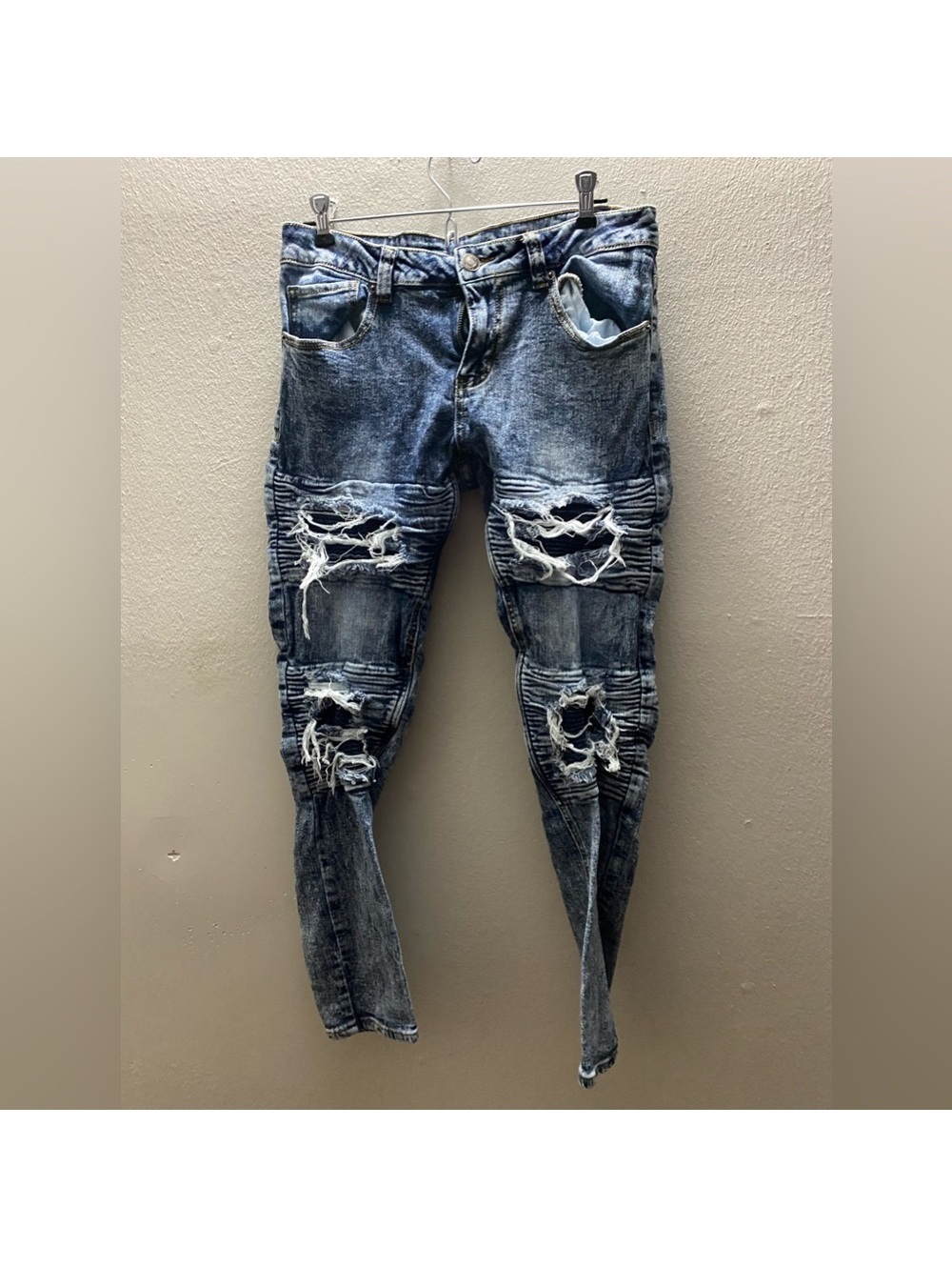 Mens Rue 21 30/32 Distressed Jeans Tote9